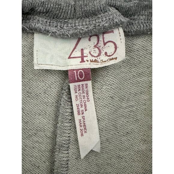 Matilda Jane Happy and Free Blue Gray Pink Stripe Knit Double Dutch Shorts 10 - Picture 5 of 6